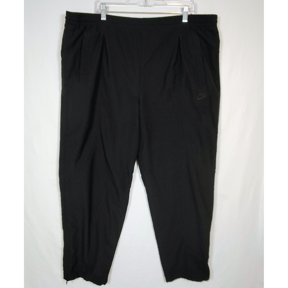 Nike Joggers Men's Large Black Pleated Track Pants